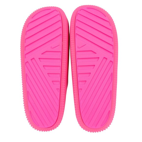 Nike Women's Calm Slide SE Hyper Pink Logo Slip-on Sandals Size 11 NWOB - Picture 7 of 12